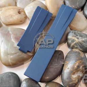 Premium 20mm Curved End Rubber Watch Strap for Rolex Watches in 10 Vibrant Colors