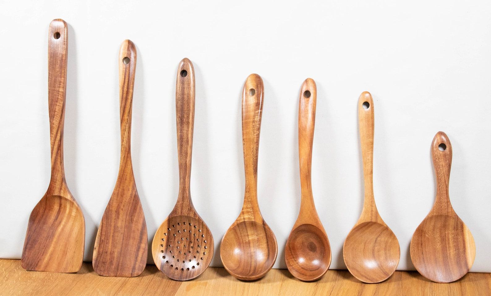 Premium 7-Piece Teak Cooking Set Elevate Your Culinary Experience - Image 2