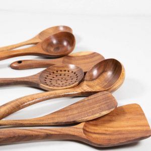 Premium 7-Piece Teak Cooking Set Elevate Your Culinary Experience