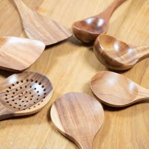 Premium 7-Piece Teak Cooking Set Elevate Your Culinary Experience