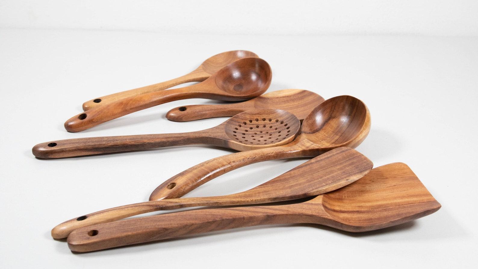 Premium 7-Piece Teak Cooking Set Elevate Your Culinary Experience - Image 3