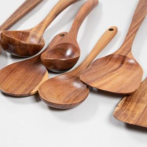 Premium 7-Piece Teak Cooking Set Elevate Your Culinary Experience