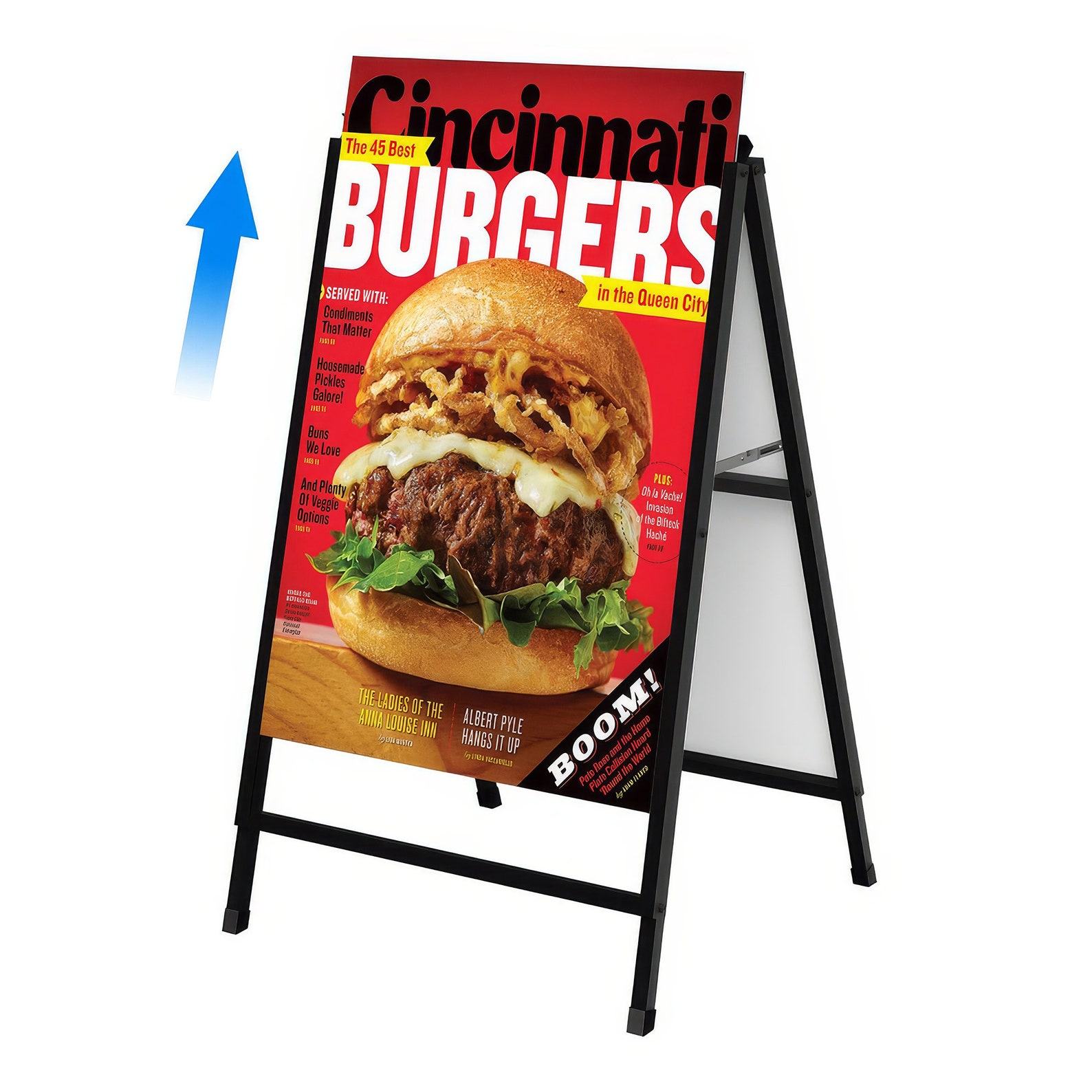 Premium A-Frame Sign Stands Double-Sided Pavement Displays for Enhanced Visibility
