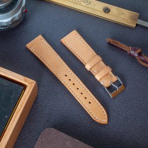 Premium Badalassi Carlo Pueblo Veg-Tanned Leather Watch Strap Elevate Your Timepiece with Natural Elegance