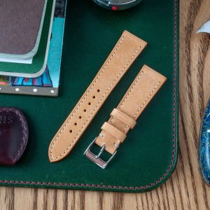 Premium Badalassi Carlo Pueblo Veg-Tanned Leather Watch Strap Elevate Your Timepiece with Natural Elegance