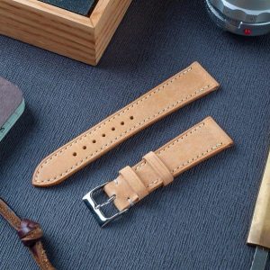 Premium Badalassi Carlo Pueblo Veg-Tanned Leather Watch Strap Elevate Your Timepiece with Natural Elegance