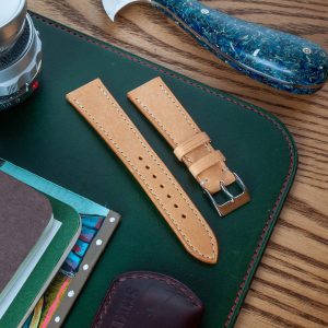 Premium Badalassi Carlo Pueblo Veg-Tanned Leather Watch Strap Elevate Your Timepiece with Natural Elegance