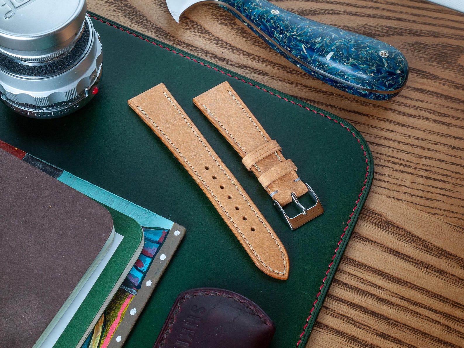 Premium Badalassi Carlo Pueblo Veg-Tanned Leather Watch Strap Elevate Your Timepiece with Natural Elegance - Image 6