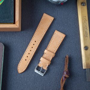 Premium Badalassi Carlo Pueblo Veg-Tanned Leather Watch Strap Elevate Your Timepiece with Natural Elegance
