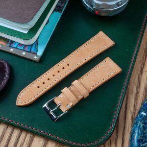 Premium Badalassi Carlo Pueblo Veg-Tanned Leather Watch Strap Elevate Your Timepiece with Natural Elegance