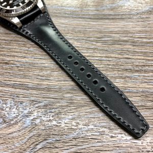 Premium Black Shell Cordovan Leather Watch Straps Elevate Your Timepiece with Style and Durability