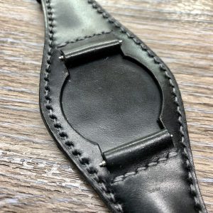 Premium Black Shell Cordovan Leather Watch Straps Elevate Your Timepiece with Style and Durability