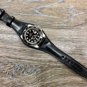 Premium Black Shell Cordovan Leather Watch Straps Elevate Your Timepiece with Style and Durability