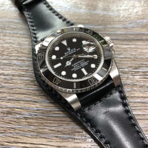 Premium Black Shell Cordovan Leather Watch Straps Elevate Your Timepiece with Style and Durability