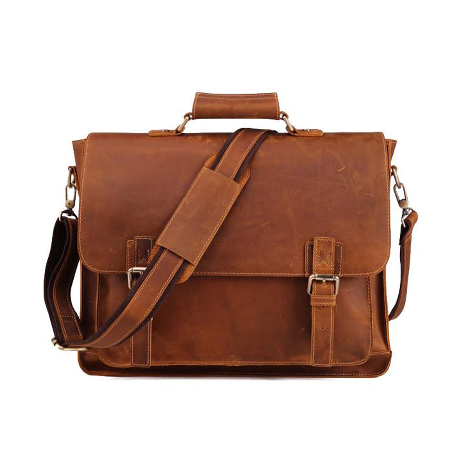 Premium Buffalo Leather Laptop Bag The Ultimate Companion for Professionals