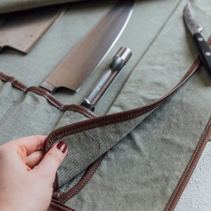 Premium Canvas Knife Roll Set The Ultimate Chef’s Companion for Safe and Organized Knife Storage