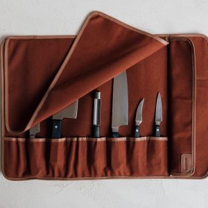 Premium Canvas Knife Roll Set The Ultimate Chef’s Companion for Safe and Organized Knife Storage