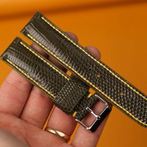 Premium Dark Green Bespoke Watch Strap Elevate Your Timepieces with Vintage Charm