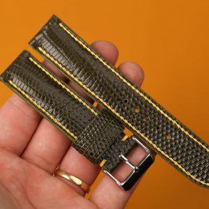 Premium Dark Green Bespoke Watch Strap Elevate Your Timepieces with Vintage Charm