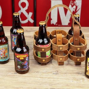 Premium Leather 6-Pack Beer Holder Carrier Kit for Bikes The Interesting  Item for Beer Enthusiasts