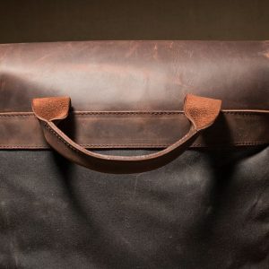 Premium Leather and Waxed Canvas Messenger Bag The Perfect Laptop and Everyday Carry Companion