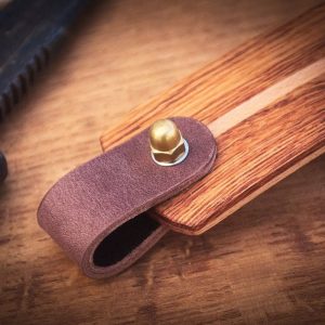 Premium Leather and Wood Bike Carrying Handle Elevate Your Cycling Experience