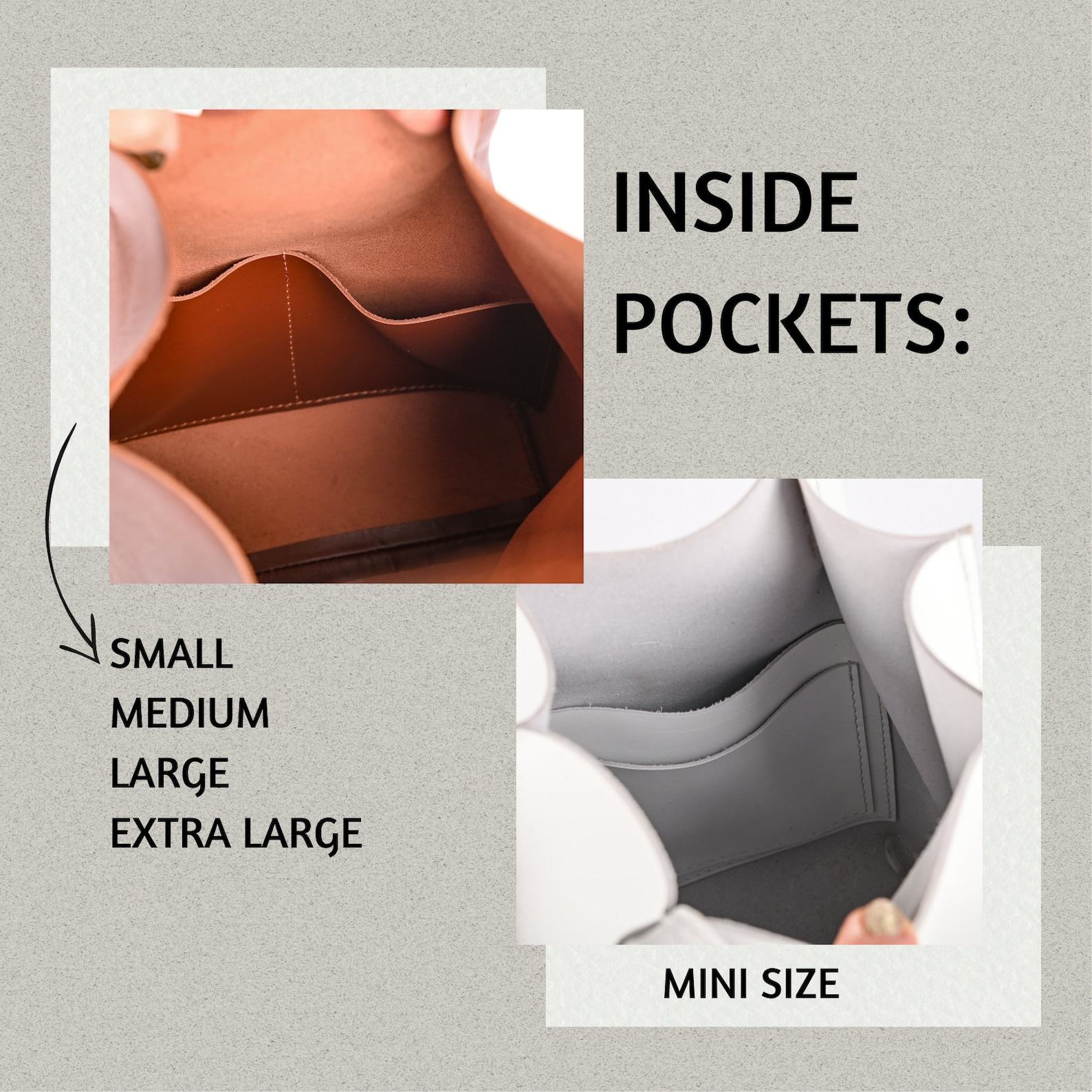 Premium Leather Bags Timeless Styles in White, Cognac, Caramel, Black, Beige, and Mini