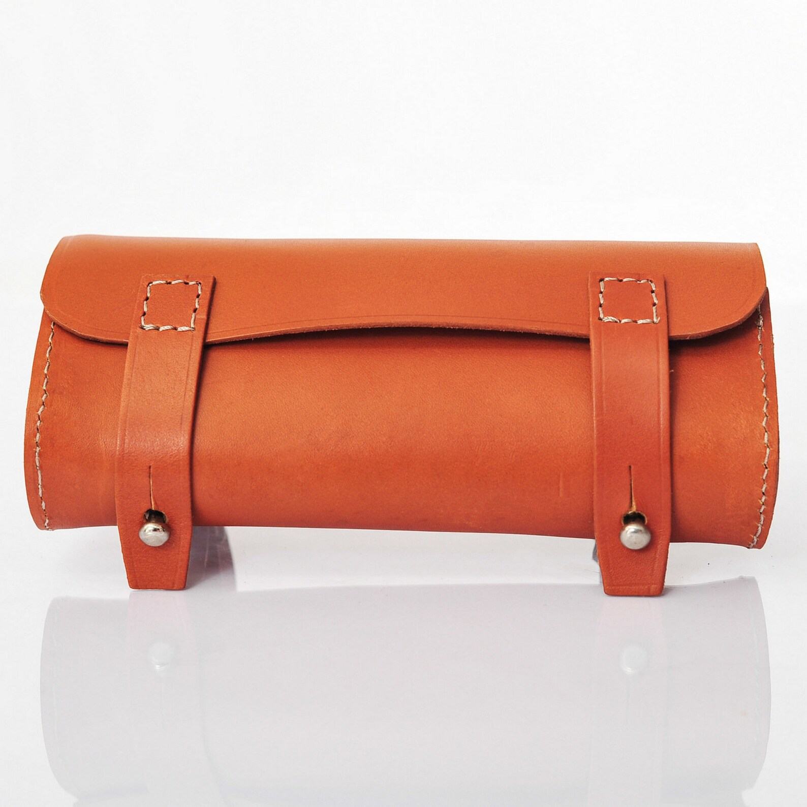 Premium Leather Bike Bag Saddlebag, Handlebar Bag, Pannier, and Cyclist Item