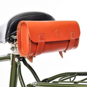 Premium Leather Bike Bag Saddlebag, Handlebar Bag, Pannier, and Cyclist Item