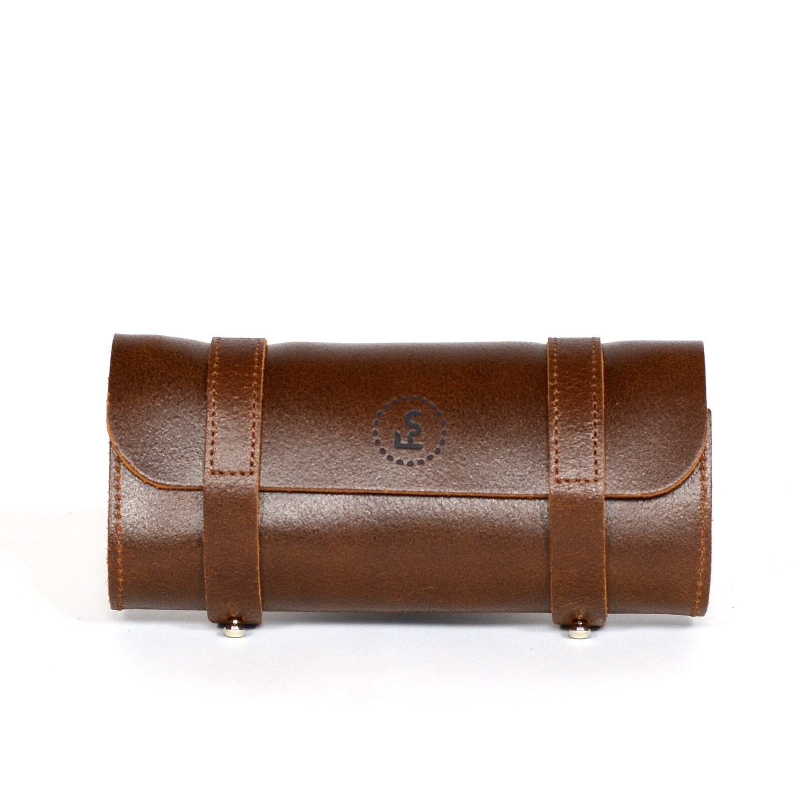 Premium Leather Bike Bag Saddlebag, Pannier, and Purse for Cyclists