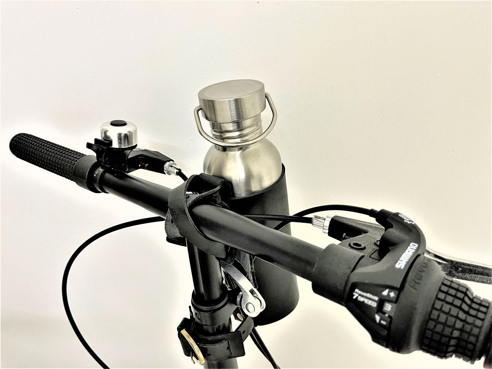 Premium Leather Bike Bottle Holder Secure Hydration for Your Rides - Image 4