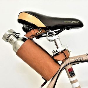 Premium Leather Bike Bottle Holder Secure Hydration for Your Rides