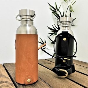 Premium Leather Bike Bottle Holder Secure Hydration for Your Rides