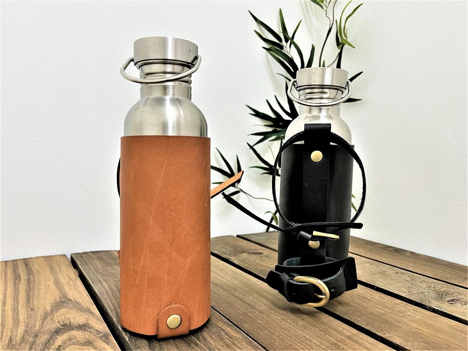 Premium Leather Bike Bottle Holder Secure Hydration for Your Rides - Image 2