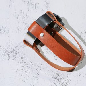 Premium Leather Bike Cup Holder Secure and Stylish Hydration for Your Rides