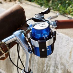 Premium Leather Bike Cup Holder Secure and Stylish Hydration for Your Rides