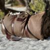 Premium Leather Carrier for Outdoor Essentials Bedroll, Tarp, Blanket, and Lavvu