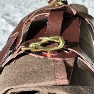 Premium Leather Carrier for Outdoor Essentials Bedroll, Tarp, Blanket, and Lavvu