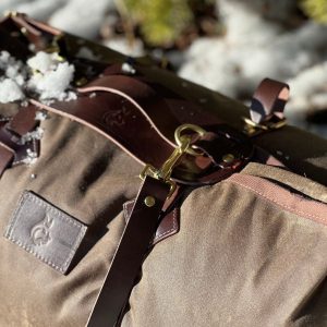 Premium Leather Carrier for Outdoor Essentials Bedroll, Tarp, Blanket, and Lavvu