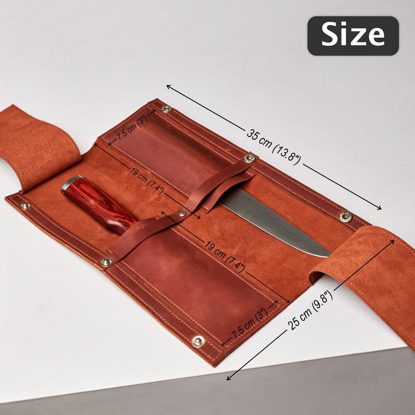 Premium Leather Knife Case Protect and Organize Your Culinary Arsenal