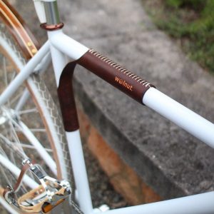 Premium Leather Top Tube Protector and Bicycle Carrier The “Portage Strap