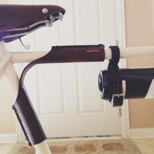 Premium Leather Top Tube Protector and Bicycle Carrier The “Portage Strap