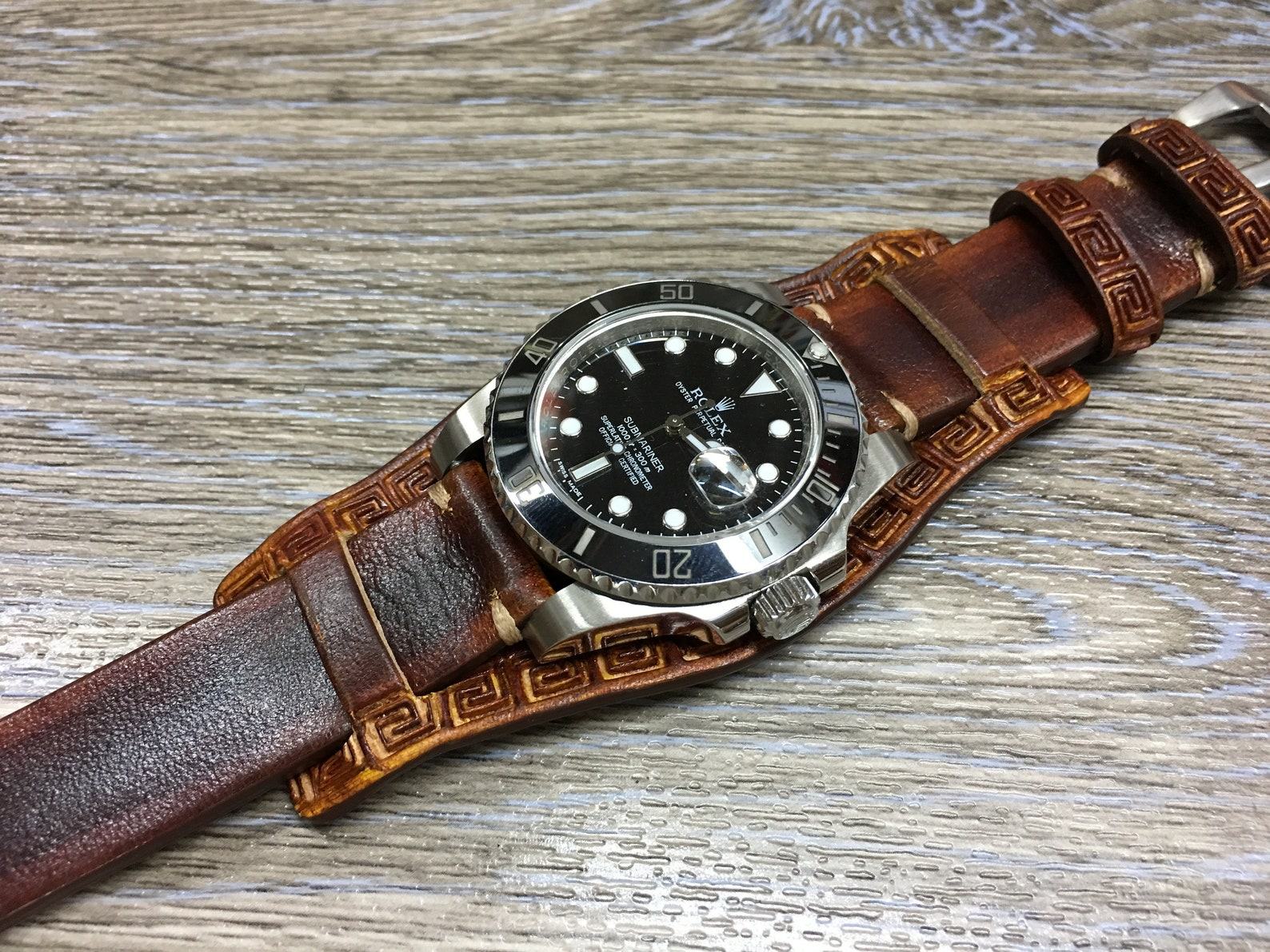Premium Leather Watch Strap Elevate Your Timepiece with Handmade Craftsmanship - Image 5