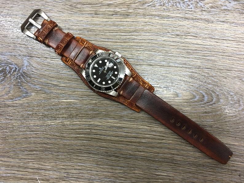 Premium Leather Watch Strap Elevate Your Timepiece with Handmade Craftsmanship