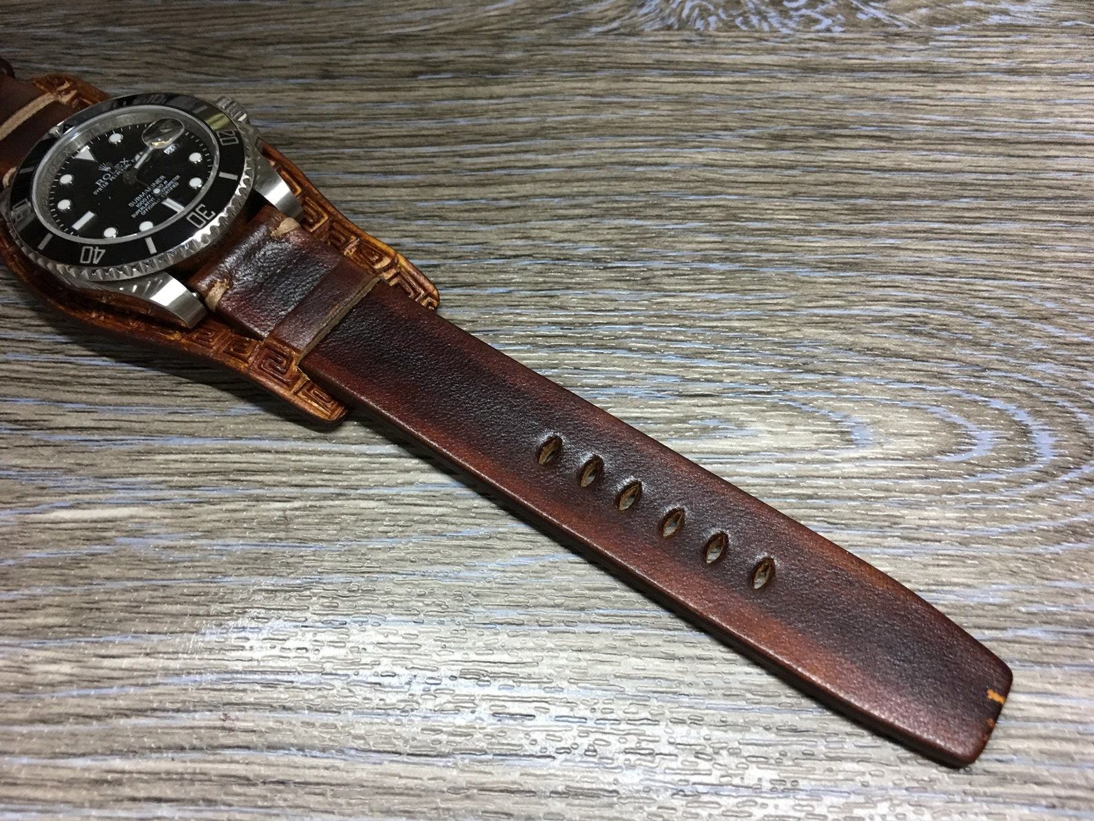 Premium Leather Watch Strap Elevate Your Timepiece with Handmade Craftsmanship - Image 4