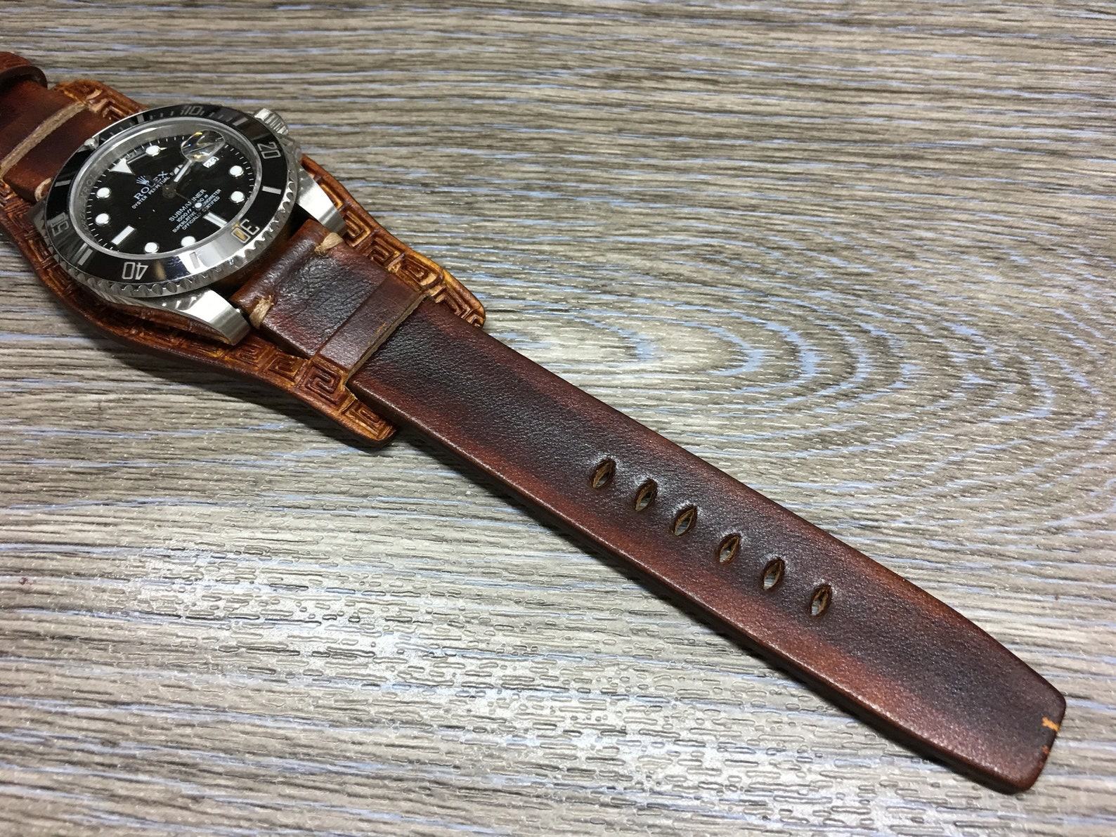 Premium Leather Watch Strap Elevate Your Timepiece with Handmade Craftsmanship - Image 6
