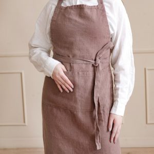 Premium Linen Apron Your Versatile Companion for Kitchen, Garden, and Workshop