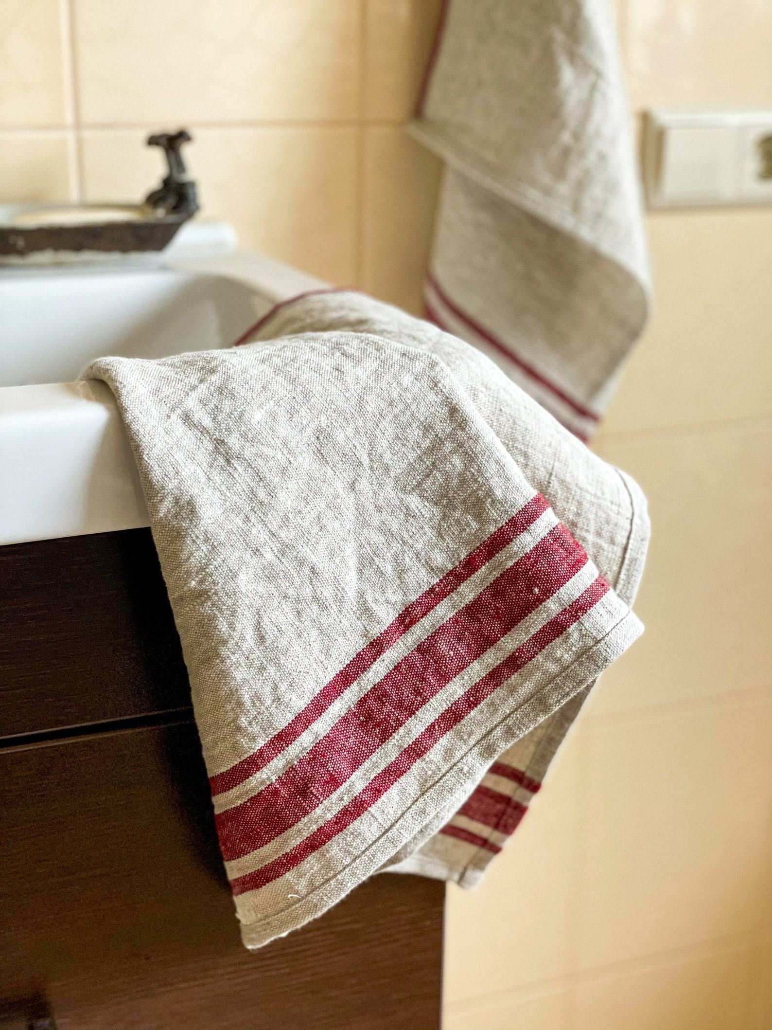 Premium Linen Hand Towels French Elegance Meets Rustic Charm - Image 4