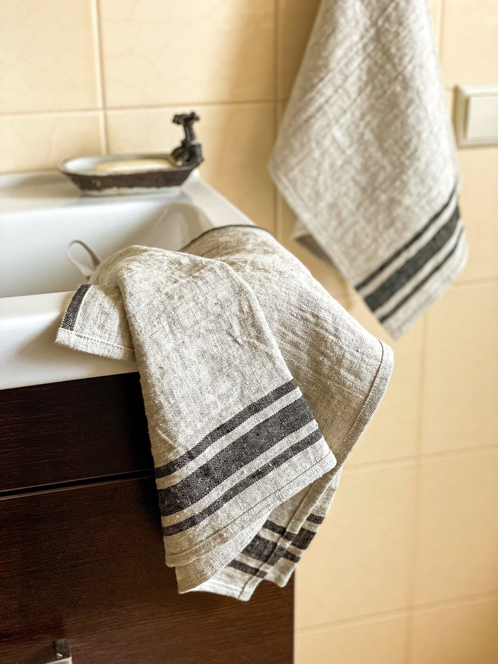 Premium Linen Hand Towels French Elegance Meets Rustic Charm - Image 3