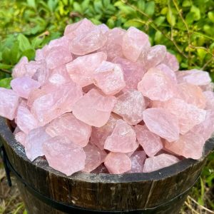 Premium Rose Quartz Rough Stones Choose Your Quantity (Grade ‘A’ Natural Crystals)